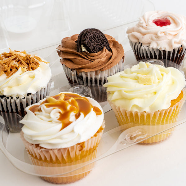 4 pack assorted cupcakes